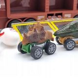 Auto tahač Dinosaurus s dinosaury, autičkami a katapultem aut