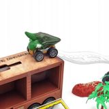 Auto tahač Dinosaurus s dinosaury, autičkami a katapultem aut